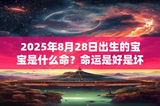 2025年8月28日出生的宝宝是什么命？命运是好是坏？