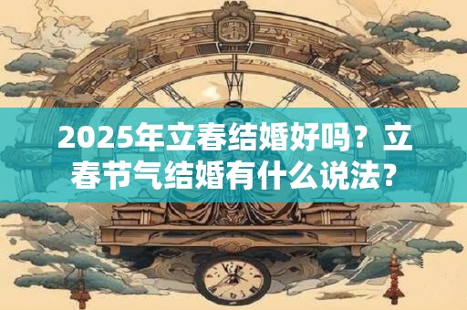 2025年立春结婚好吗？立春节气结婚有什么说法？