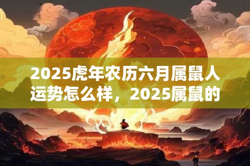 2025虎年农历六月属鼠人运势怎么样，2025属鼠的人结婚大利月有哪些