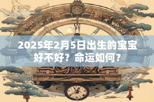 2025年2月5日出生的宝宝好不好？命运如何？