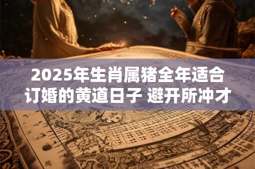 2025年生肖属猪全年适合订婚的黄道日子 避开所冲才吉利 2025年生肖属猪全年适合订婚的黄道日子 避开所冲才吉利