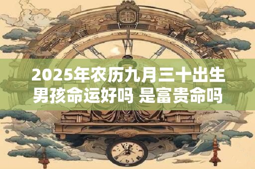 2026年农历九月三十出生男孩命运好吗 是富贵命吗
