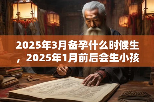 2025年3月备孕什么时候生，2025年1月前后会生小孩