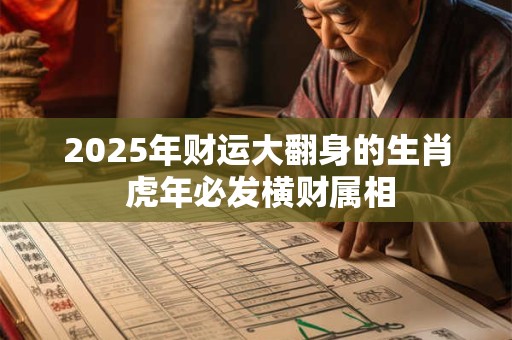 2025年财运大翻身的生肖 虎年必发横财属相