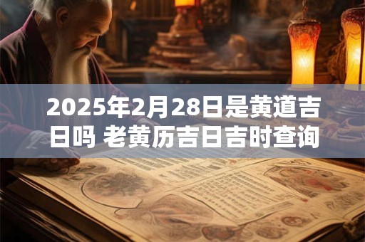 2025年2月28日是黄道吉日吗 老黄历吉日吉时查询