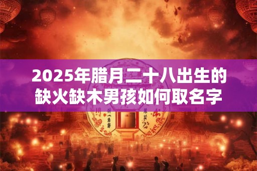 2025年腊月二十八出生的缺火缺木男孩如何取名字