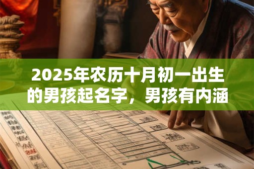 2025年农历十月初一出生的男孩起名字，男孩有内涵的好名字大全