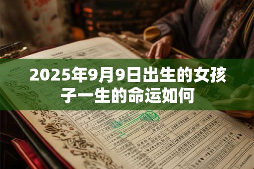 2026年9月9日出生的女孩子一生的命运如何