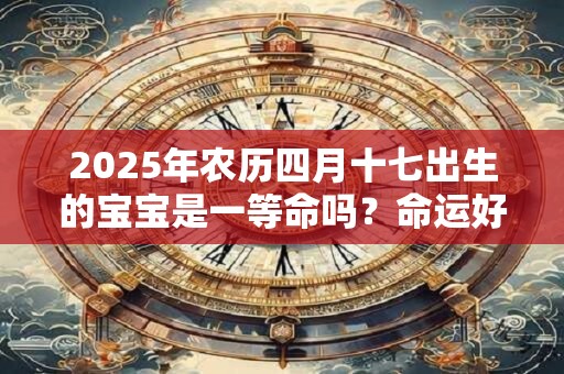 2026年农历四月十七出生的宝宝是一等命吗？命运好不好？