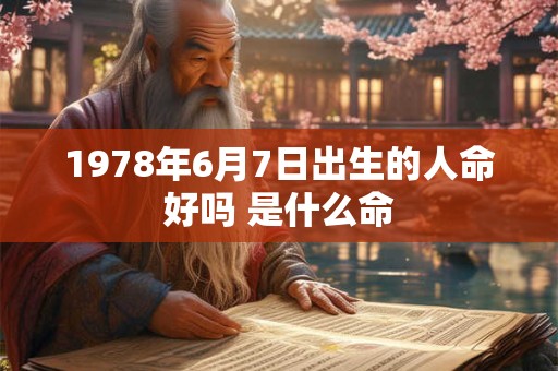 1978年6月7日出生的人命好吗 是什么命