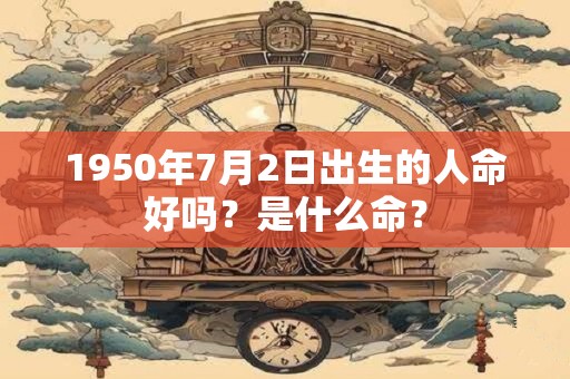 1950年7月2日出生的人命好吗？是什么命？