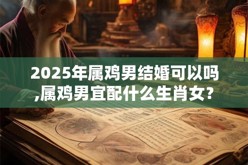 2025年属鸡男结婚可以吗,属鸡男宜配什么生肖女？