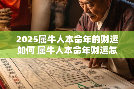 2025属牛人本命年的财运如何 属牛人本命年财运怎么样