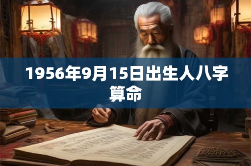 1956年9月15日出生人八字算命