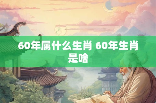 60年属什么生肖 60年生肖是啥