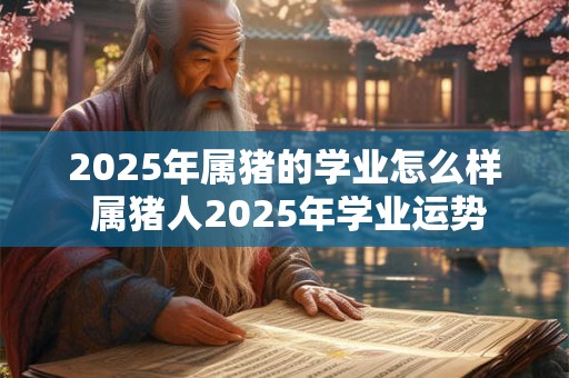 2025年属猪的学业怎么样 属猪人2025年学业运势