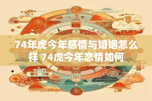 74年虎今年感情与婚姻怎么样 74虎今年恋情如何