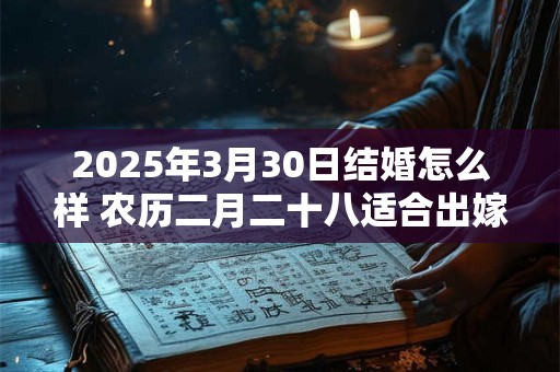 2025年3月30日结婚怎么样 农历二月二十八适合出嫁娶亲吗