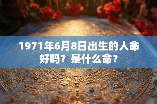 1971年6月8日出生的人命好吗？是什么命？