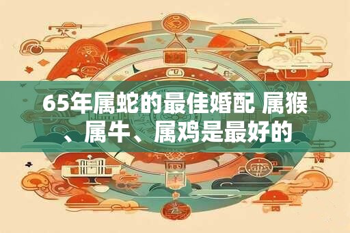 65年属蛇的最佳婚配 属猴、属牛、属鸡是最好的