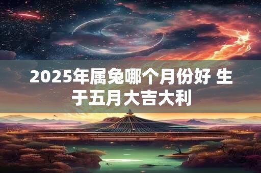 2025年属兔哪个月份好 生于五月大吉大利