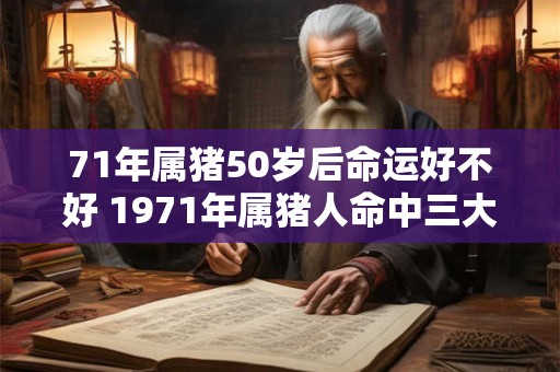 71年属猪50岁后命运好不好 1971年属猪人命中三大坎