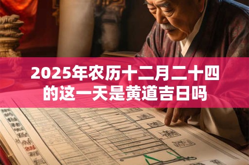 2025年农历十二月二十四的这一天是黄道吉日吗