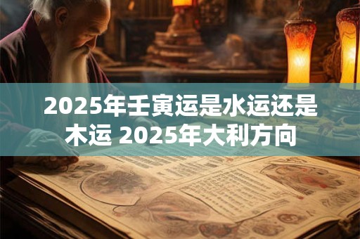 2025年壬寅运是水运还是木运 2025年大利方向