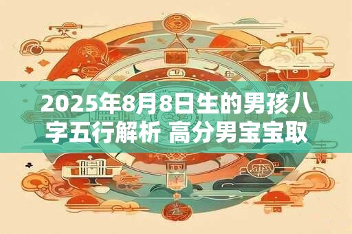 2025年8月8日生的男孩八字五行解析 高分男宝宝取名字