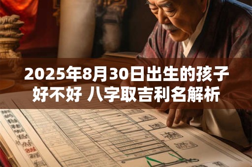 2025年8月30日出生的孩子好不好 八字取吉利名解析