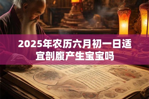 2025年农历六月初一日适宜剖腹产生宝宝吗