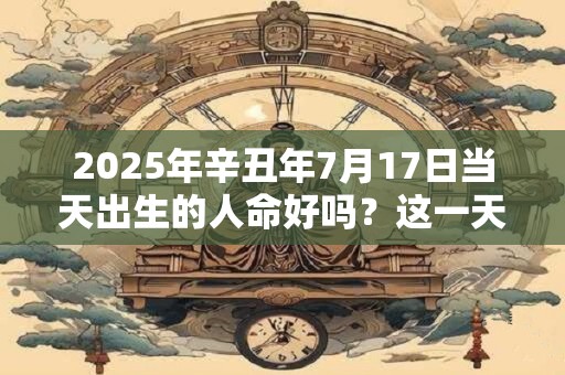 2025年辛丑年7月17日当天出生的人命好吗？这一天老黄历怎么样