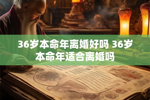 36岁本命年离婚好吗 36岁本命年适合离婚吗