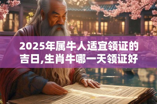 2025年属牛人适宜领证的吉日,生肖牛哪一天领证好