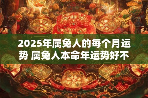 2025年属兔人的每个月运势 属兔人本命年运势好不好