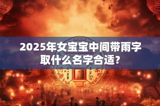 2025年女宝宝中间带雨字取什么名字合适？