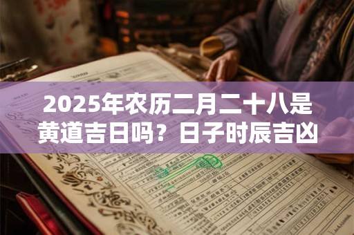 2025年农历二月二十八是黄道吉日吗？日子时辰吉凶？