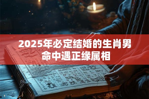 2025年必定结婚的生肖男 命中遇正缘属相