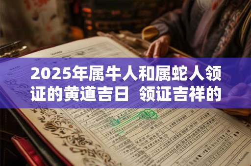 2025年属牛人和属蛇人领证的黄道吉日  领证吉祥的日子