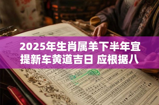 2025年生肖属羊下半年宜提新车黄道吉日 应根据八字查询