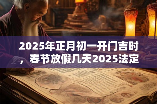 2026年正月初一开门吉时,春节放假几天2026法定几天? 2026年正月初一开门吉时,春节放假几天2026法定几天?