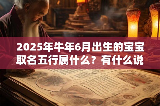 2025年牛年6月出生的宝宝取名五行属什么？有什么说法