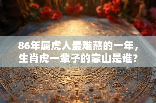 86年属虎人最难熬的一年，生肖虎一辈子的靠山是谁？
