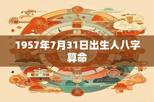 1957年7月31日出生人八字算命