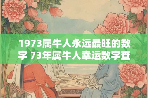 1973属牛人永远最旺的数字 73年属牛人幸运数字查询