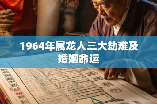 1964年属龙人三大劫难及婚姻命运