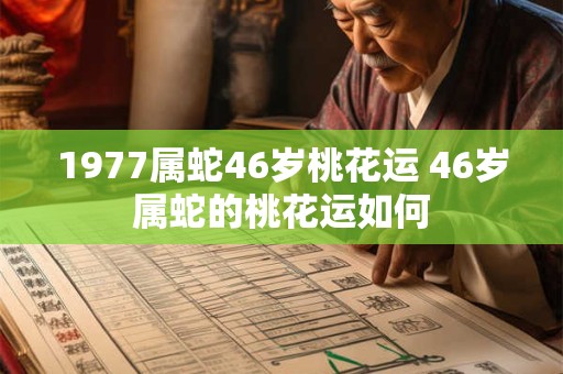 1977属蛇46岁桃花运 46岁属蛇的桃花运如何