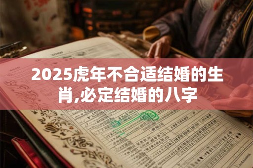 2026虎年不合适结婚的生肖,必定结婚的八字