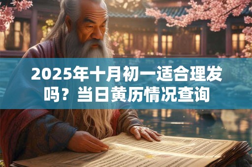 2025年十月初一适合理发吗？当日黄历情况查询