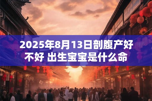 2025年8月13日剖腹产好不好 出生宝宝是什么命